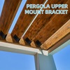 4 Pairs Pergola Upper Mount Bracket for 2x4(Actual 1.5x3.5) 45