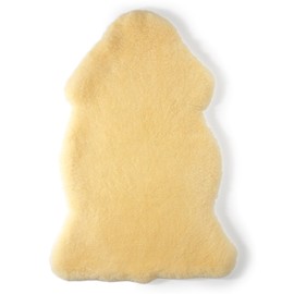 Baby Lamb Fur Sheared/Medically Tanned Natural 100% Merino lamb fur Medical comfy Baby Crawling Mat or Rug/Faux Fur (German)/Ideal for Pushchair Natural Colour Gold Yellow/Made in Germany 80-90 Gold-Beige