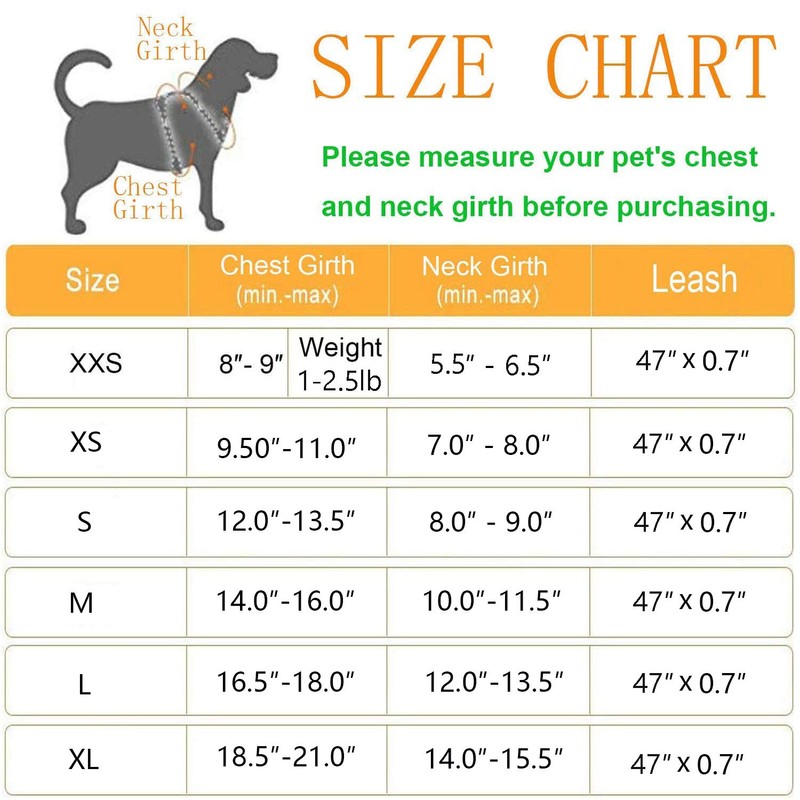 GAUTERF Kitten and Puppy Universal Harness with Leash Set, Escape