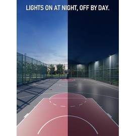 LEONLITE 3CCT LED Flood Light with Dusk-to-Dawn Photocell, 100W/80W/60W Adjustable, 120-277V, IP65 Waterproof, Trunnion Mount Area Lighting, LED Parking Lot Light Outdoor, UL Listed, Aluminum, Bronze