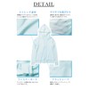 Women’s Rash Guard, Simple, Swimwear, Outerwear, Hooded, Long Sleeves, UPF