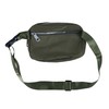 CTM Nylon Rectangle Belt Bag, Olive