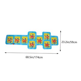 JOINPAYA Inflatable Mat Water Splash Play Mat for Boys and Girls to Learn Numbers 1-9 for Pool and Beach Parties