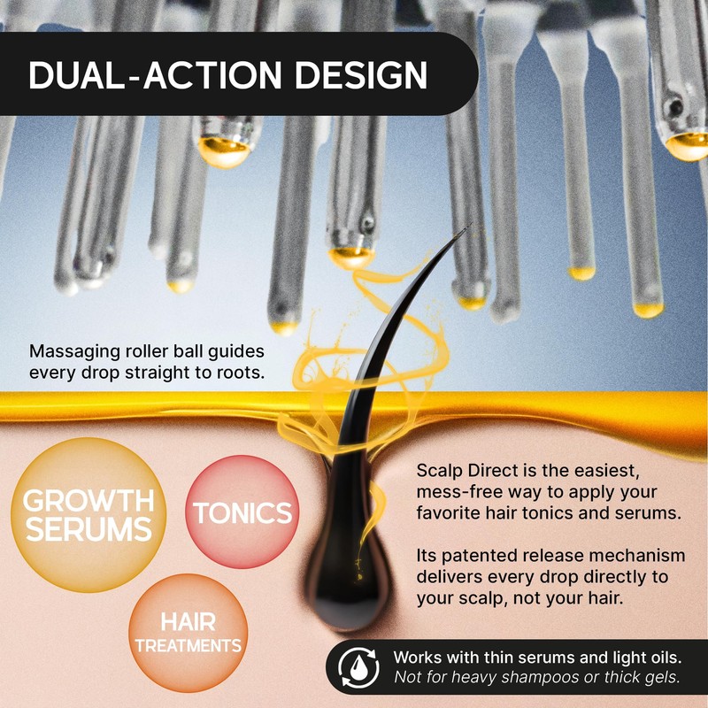 Massager Hair Growth Oil Applicator For Men And Women -