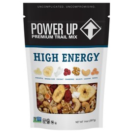 Power Up Premium Trail Mix - High Energy Trail Mix 14oz, Gluten Free, Vegan, Non-GMO