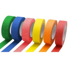 FUNNTY 6 Rolls Rainbow Colors Painting Tape, Craft,Party Decorations, Painters Tape, Craft Tape, Labeling Tape