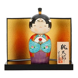 Usaburo Sosaku Kokeshi Doll Momotaro Made in Japan