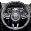 Steering Wheel Cover Hand-Stitch on Black Leather Protector Wrap for