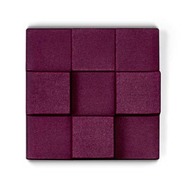 3D Cubes Acoustic Wall Panel (Plum) by Uplift Desk