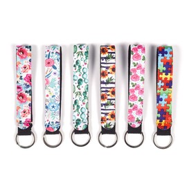 ARRLSDB - Juego de 6 llaveros para palillos (6 unidades, multicolor), Multicolor paquete de 6, 4.72×2.16in