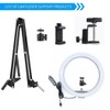Kiyo pro Webcam Ring Light with Clamp Stand,10 Inch Sefie