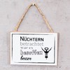 Set of 6 Wooden Wine Signs, 7 x 10 cm,