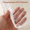 MEKOTRIN Waterproof Underbed Storage Box with Transparent Lid, Leather Handles,
