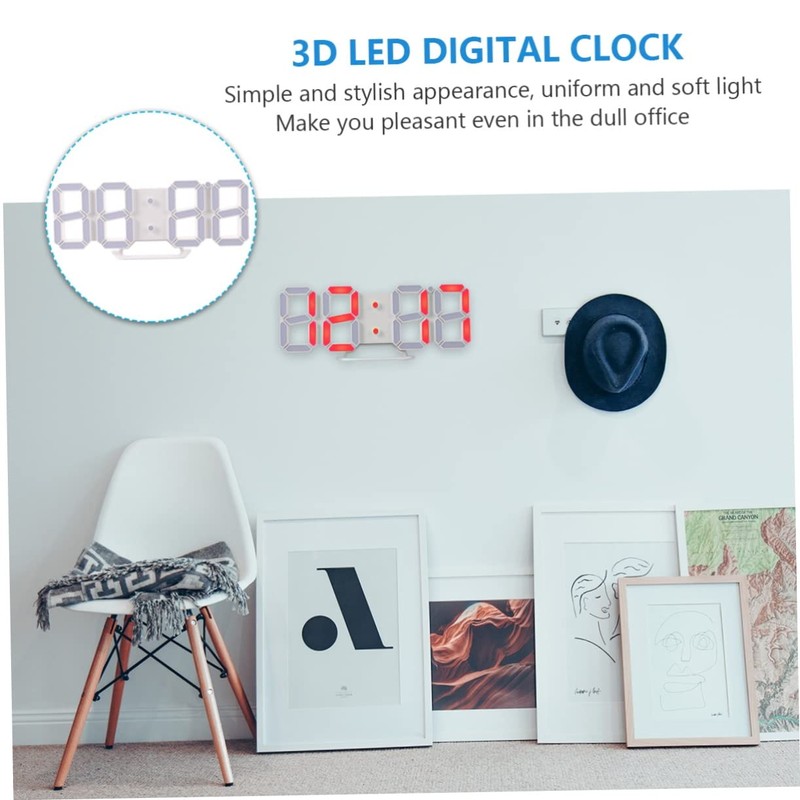 Ipetboom LED Digital Alarm Clock with USB Charging Brightness Temperature