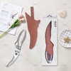 Lost Deer Kitchen Scissors with Metal Handles for Chicken, Poultry,