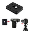 2pcs Metal Quick Release Plate with 1/4''-20 Camera Screw, Black