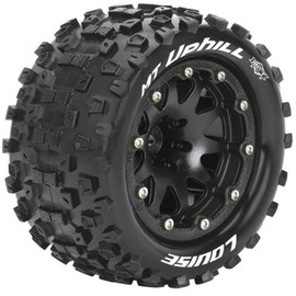 LOUISE MFT MT-Uphill Bead Lock Rim Black 1/2 Offset 14 mm 1/10 Monster Truck 2.8