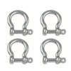 Stainless Steel Shackles Curved Shape 4pcs (3mm)
