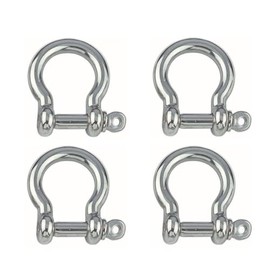 Stainless Steel Shackles Curved Shape 4pcs (3mm)