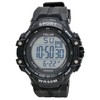 Klepher TE-D281-BK Men's Digital Sports Watch, Waterproof, Multifunctional, Urethane Strap,