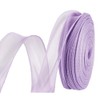 MAYJOYDIY 45m Purple Sheer Organza Ribbon, 36mm Shimmering Chiffon Gift Wrap & Wedding Decoration Ribbon for Crafts, Wreaths & Apparel Embellishment