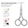 AsonTao Small Scissors With Round Tip Design - Professional Grooming