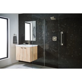 Moen Voss Collection Brushed Nickel Bathroom Hand Towel Ring, Wall Mounted Open Towel Ring, YB5186BN 11.61 x 2.83 x 6.81 inches