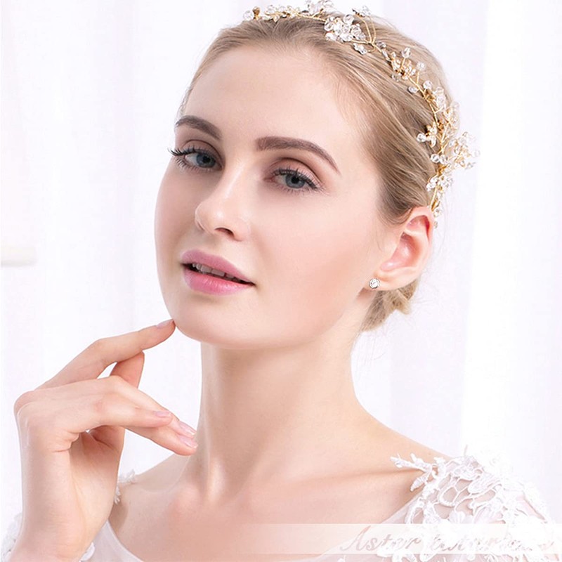 Gulicx 3 Pairs 925 Silver Stud Earrings Set for Women