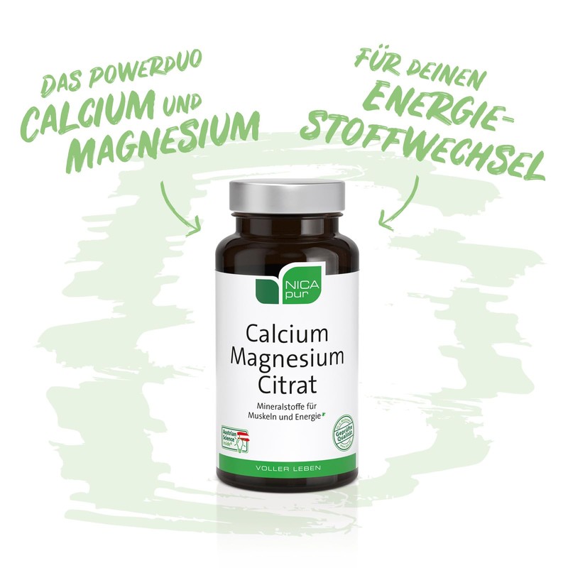 NICApur Calcium Magnesium Citrate - Power Duo for Muscles and