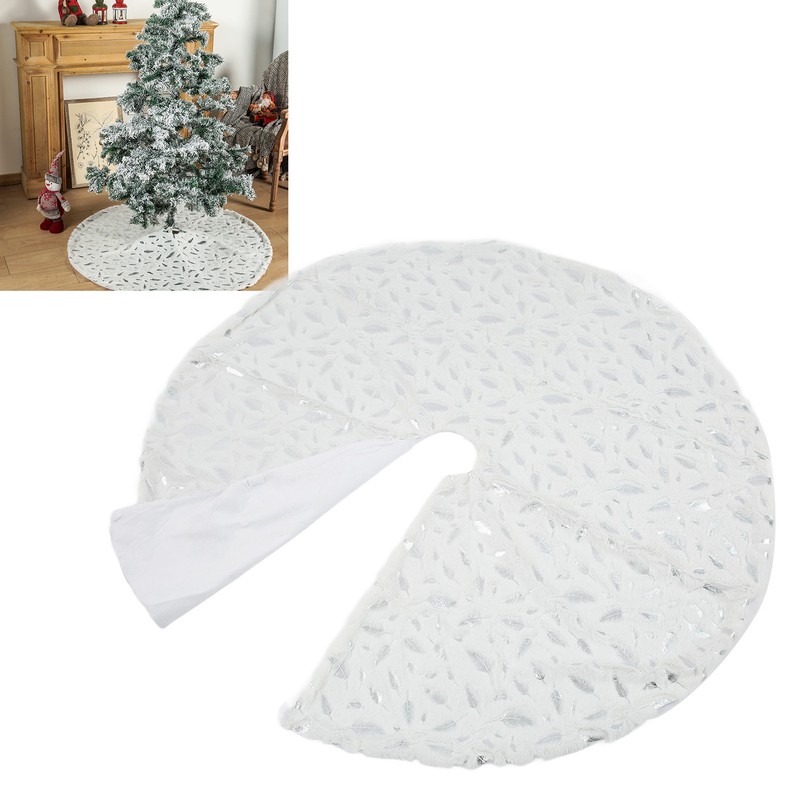 Christmas Tree Skirt Multi Purpose Elegant Appearance Soft Comfortable Xmas