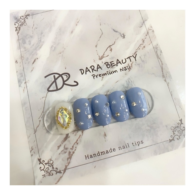 Dara Beauty January Art of the MonthStone Pearl Nail❣ /