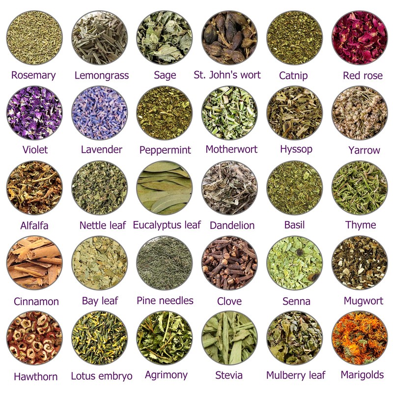 Witchcraft Supplies Herbs Kit for Witch Beginners - 30 Pack