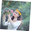 Baluue 2pcs Sunflower Floral Headband and Hair Clip Stylish Accessories