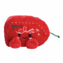 Aurora® Festive Palm Pals™ Eudora Gift Tag™ Stuffed Animal - Fun Collectible Plush for Kids and Adult Collectors - Perfect for Holiday Decorations or Gifts - Red 5 Inches