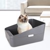 Sfozstra Cats Litter Box Low: Open Sifting Design -Tracking Space
