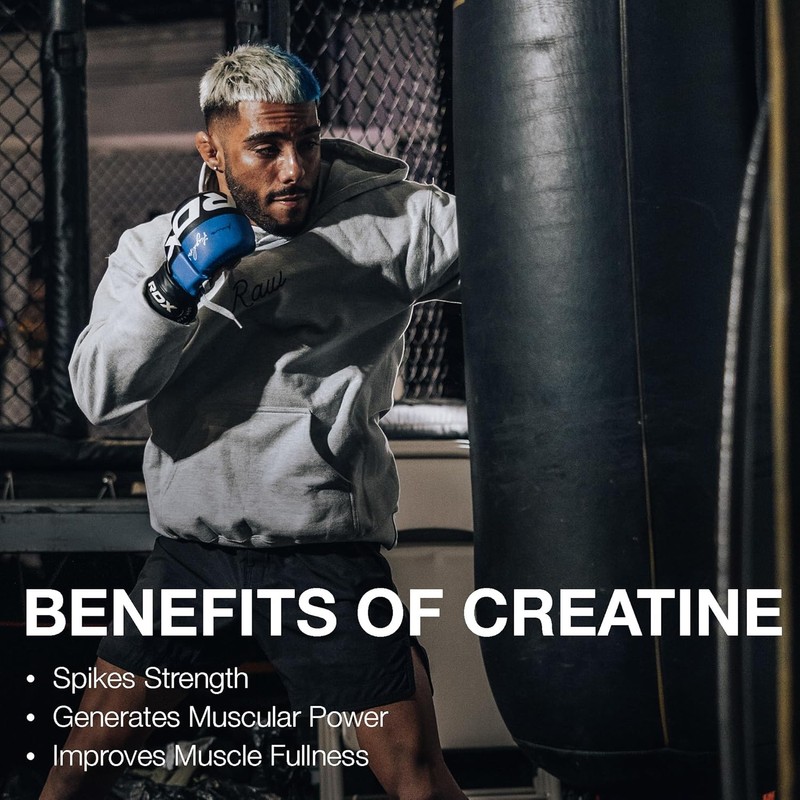 Raw Nutrition Creatine Monohydrate – 30 Servings | Boost Strength,