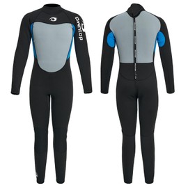 Owntop 2.5mm Neoprene Thermal Wetsuit for Men & Women | UV50+ Sun Protection | Ultra-Stretchy Warm | Adult Wet Suit | Diving Surfing | Blue XXL