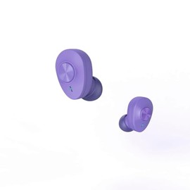 Hama Bluetooth Kopfhörer „Freedom Buddy“ (True Wireless, TWS, In Ear Kopfhörer, Wireless Kopfhörer, kabellos, Bass Boost, Kopfhörer kabellos, Earbuds, Sprachsteuerung, mit Ladebox) lila