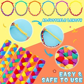 12 Collares Masticables para Niños Sensoriales Collar Masticable de Dentición de Tela de Rizo Suave Absorbente Banda para Masticar de Dentición Oral Reutilizable Lavable (Estilo de Nudo)