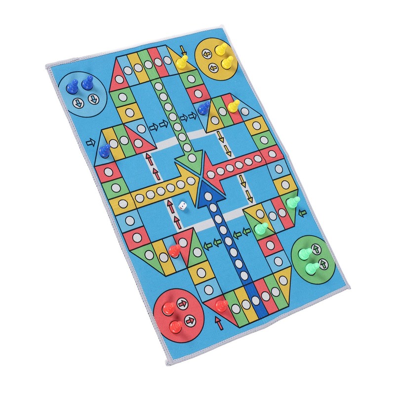 Flying Chess Game Carpet Flying Chess Playmat Family Interactive Toy