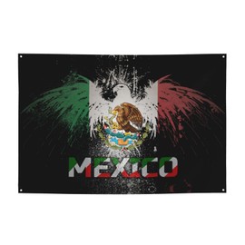 Mexico Flag 4x6 ft Garden Banner with 4 Holes Indoor Outdoor Perfect Decoration