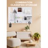 White Pegboard Wall Organizer Kit, 4 Pcs 12 x 12