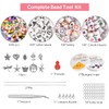 6986 Pieces DIY Craft Bracelet Letters Colourful Beads Kit Glass