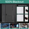 HOMEIDEAS 100% Blackout Sidelight Curtains for Front Door, Side Door