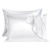 【2 Pack】 Mulberry Satin Silk Pillowcase, H HOME-MART 20"x 30"