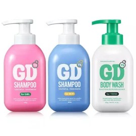 TS [셀러허브]TS지디샴푸 포보이 400g + TS지디샴푸 포걸 + GD 바디워시 청소년 전용세트 (S47934395) Sellerherb TS GD Shampoo for Boy 400g + TS GD Shampoo for Girl + GD Body Wash Teenage Set [Single]