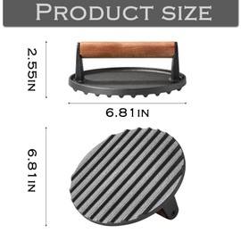 Dricharft Smash Burger Press Meat Smasher for Ground Beef Cooking (R1)