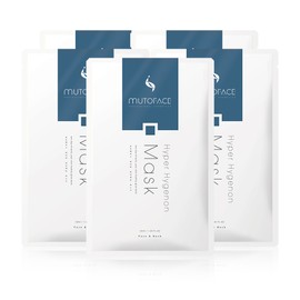 MUTOFACE 1 pack a day Dermatology Moisture Soothing Collagen Face & Neck Hyper High Xenon Mask Pack 50 sheets, 1 pack / 뮤토페이스 1일1팩 피부과 수분진정 콜라겐 얼굴&목 하이퍼하이제논마스크팩 50매, 1개