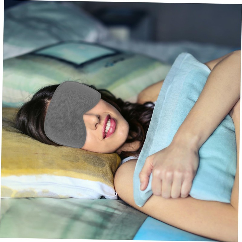 SAFIGLE Contoured Sleep Mask for Men Women Adjustable Blindfold with