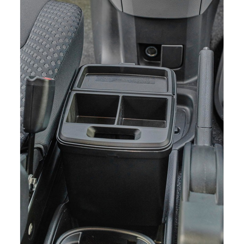 GORDON MILLER Car Dust Box with Drink Holder, Black 1739743